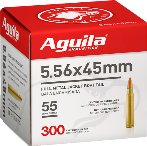 AGUILA 5.56X45 55GR FMJ 300RD 4BX/CS - for sale