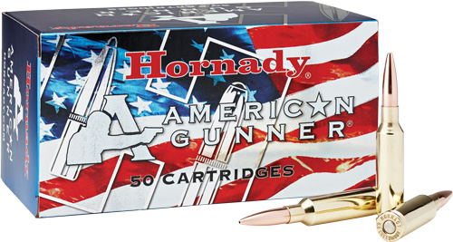 HORNADY AMERICAN GUNNER 6.5CM 140GR BTHP 50RD 10BX/CS - for sale