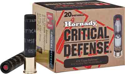 HORNADY CRITICAL DEFENSE 410 2.5" 1-SLUG/2-RB 20RD 10BX/CS - for sale