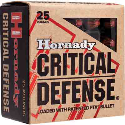 HORNADY CRITICAL DEFENSE 38 SPECIAL 110GR FTX 25RD 10BX/CS - for sale