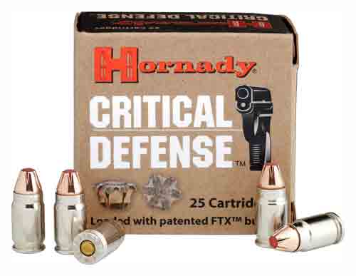 HORNADY CRITICAL DEFENSE 40 SW 165GR FTX 20RD 10BX/CS - for sale