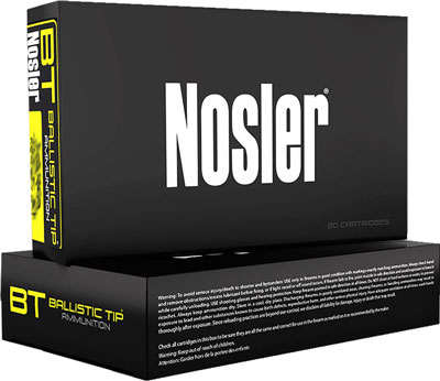 NOSLER BT 6.5 CM 140GR BALLISTIC TIP 20RD 10BX/CS - for sale