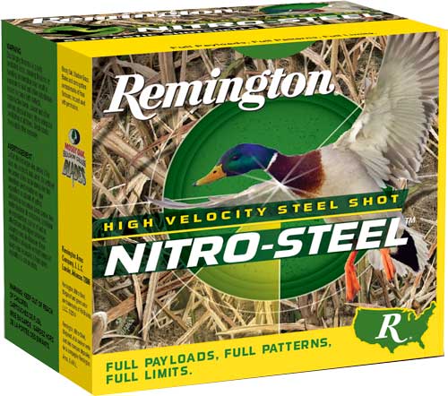 REMINGTON NITRO-STEEL 12GA 3" 1-1/4OZ #2 1450FPS 25RD 10BX/C - for sale