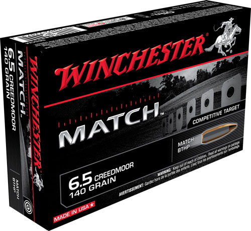WINCHESTER MATCH 6.5 PRC 140GR BTHP 20RD 10BX/CS - for sale