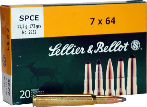 S&B 7MM REM MAG 173GR SOFT POINT CUTTING EDGE 20RD 20BX/C - for sale