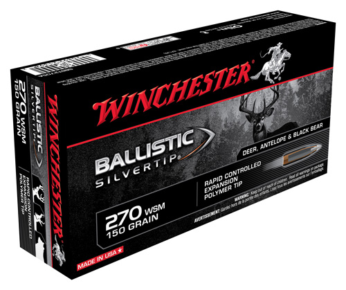 WINCHESTER SUPREME 270 WSM 150GR SILVER TIP 20RD 10BX/CS - for sale