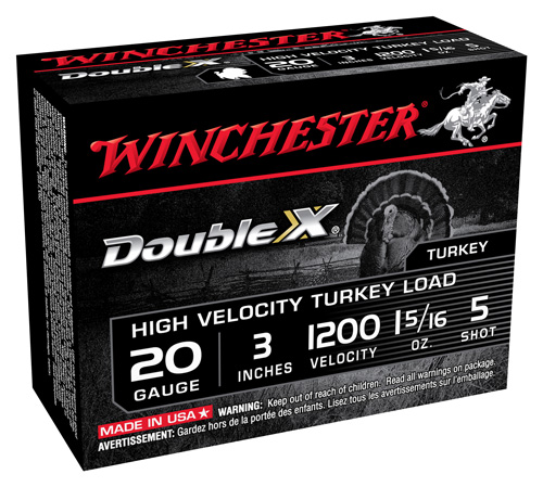 WINCHESTER DOUBLE-X 20GA 3" 1-5/16OZ #5 10RD 10BX/CS - for sale