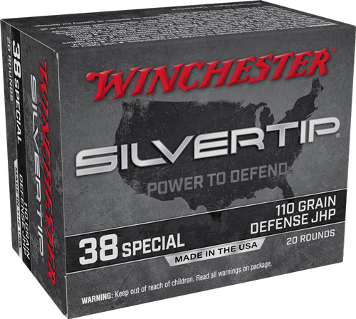 WINCHESTER SILVERTIP 38 SPECIAL 110GR JHP 20RD 10BX/CS - for sale