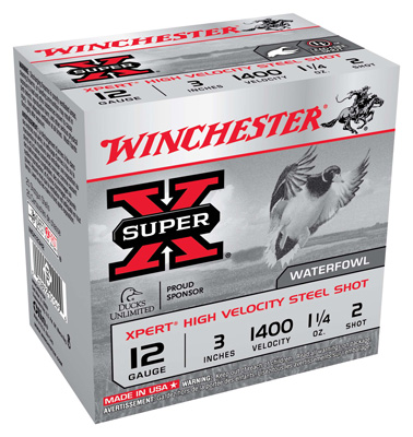 WINCHESTER XPERT STEEL 12GA 3" 1-1/4OZ #2 1400FPS 25RD 10BX/C - for sale