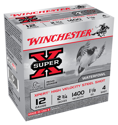 WINCHESTER XPERT 12GA 2.75" 1-1/8OZ #4 1400FPS 25RD 10BX/C - for sale
