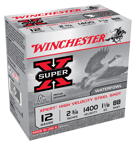 WINCHESTER XPERT 12GA 2.75" 1-1/8OZ #BB 1400FPS 25RD 10B/C - for sale