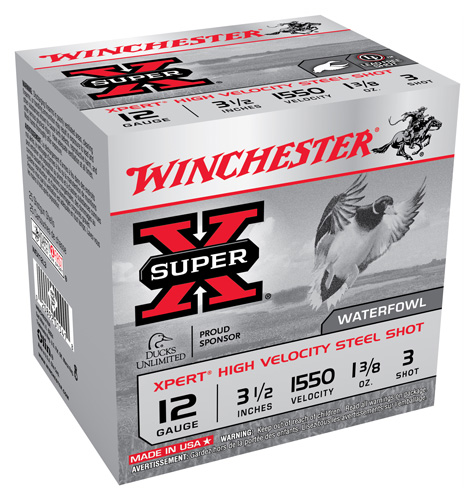 WINCHESTER XPERT STEEL 12GA 3.5" 1-3/8OZ #3 25RD 10BX/CS - for sale