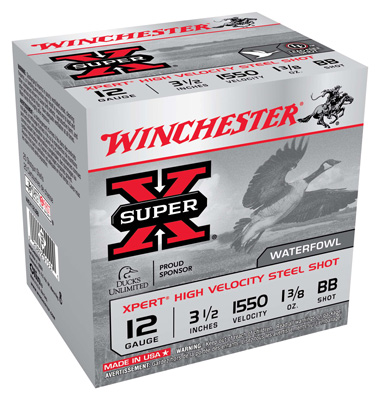 WINCHESTER XPERT STEEL 12GA 3.5" 1-3/8OZ #BB 25RD 10BX/CS - for sale