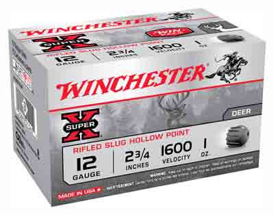WINCHESTER SUPER-X 12GA 2.75" 1OZ SLUG 15RD 10BX/CS - for sale