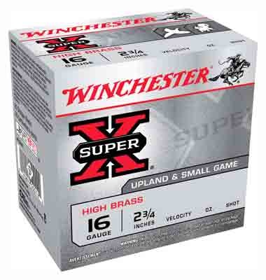 WINCHESTER SUPER-X 16GA 2.75" 1-1/8OZ #4 1295FPS 25RD 10BX/C - for sale