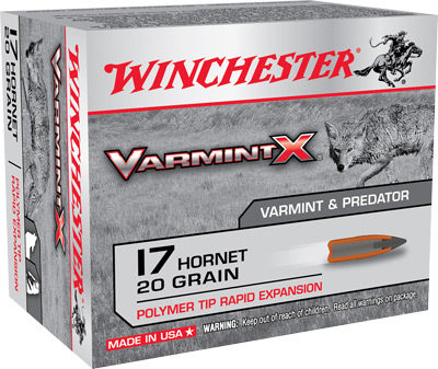 WINCHESTER XARMINT-X 17 HORNET 20GR VARMINTER-X 20RD 10BX/CS - for sale
