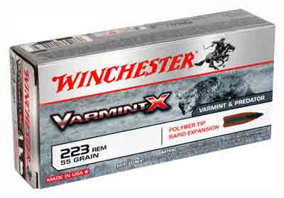 WINCHESTER VARMINT-X 223 REM 55GR POLY TIPPED 20RD 10BX/CS - for sale