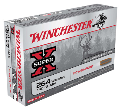WINCHESTER SUPER-X 264 WIN MAG 140GR POWER POINT 20RD 10BX/CS - for sale