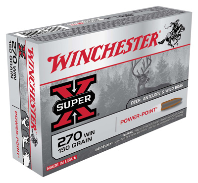 WINCHESTER SUPER-X 270 WIN 150GR POWER POINT 20RD 10BX/CS - for sale