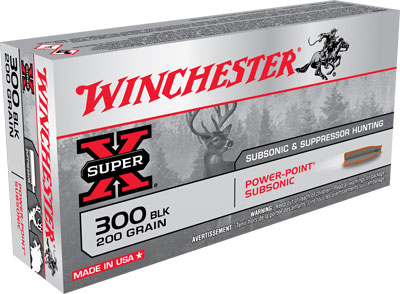 WINCHESTER 300 AAC 200GR SUBSONIC POWER PT 20RD 10BX/CS - for sale