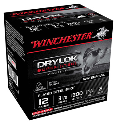WINCHESTER DRYLOK 12GA 3.5" 1-9/16OZ #2 1300FPS 25RD 10B/C - for sale