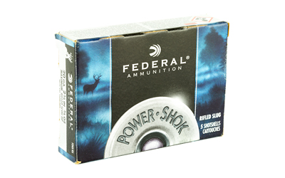 FEDERAL POWER SHOK 20GA 2.75" 4/5OZ RIFLED SLUG 5RD 50BX/CS - for sale