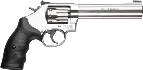 S&W 617 22LR 6" AS 10-SHOT STAINLESS STEEL RUBBER - for sale