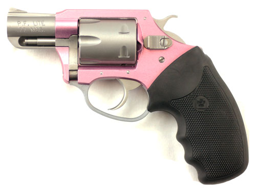 CHARTER ARMS PINK LADY 22WMR 2" PINK/SS RUBBER - for sale