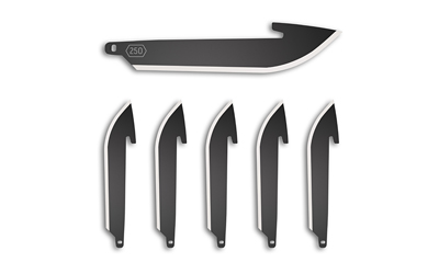 OUTDOOR EDGE 2.5" DROP POINT BLADE PACK BLACK BLADE 6-PACK - for sale