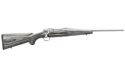 RUGER M77 HAWKEYE COMPACT 243 MATTE S/S BLACK LAMINATE - for sale