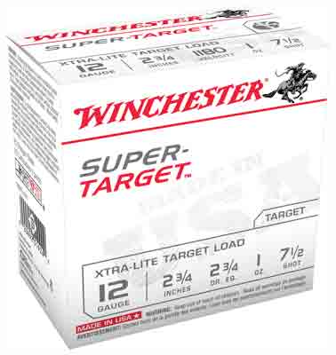 WINCHESTER TARGET 12GA 2.75" 1OZ #7.5 1180FPS 250RD CASE - for sale