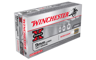 WINCHESTER WINCLEAN 9MM LUGER 147GR JSP 50RD 10BX/CS - for sale
