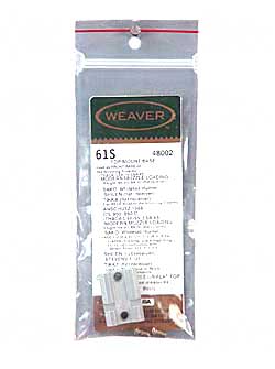 WEAVER BASE TOP MOUNT #61S CVA, TRADITIONS SILVER - for sale